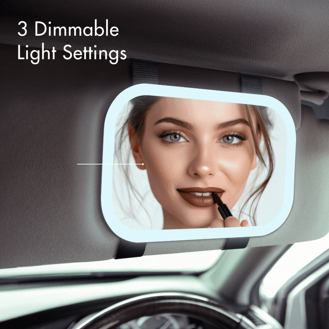 Juni 2 Lighted Car Visor Mirror